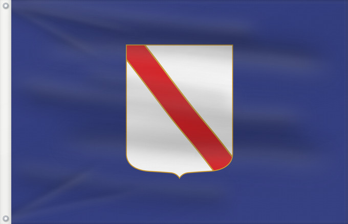 Drapeau, avec deux œillets métalliques et guindant renforcé : Campania	Campania’s	région de Campanie	Regione italiana Campania	Bannera dâ Campania