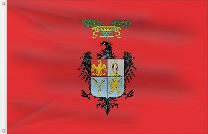 Bandera, con dos ojales metálicos y lado del asta reforzado: Palermo Province Province of Palermo Province de Palerme Provincia de Palermo Provinz Palermo Provincia di Palermo