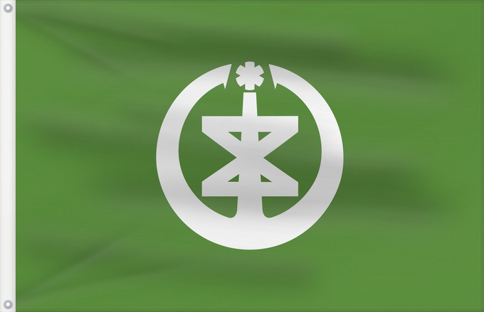 Drapeau, avec deux œillets métalliques et guindant renforcé : Niigata