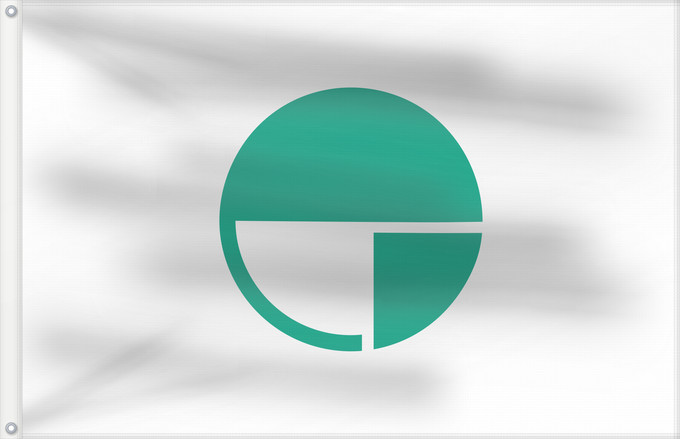 Drapeau, avec deux œillets métalliques et guindant renforcé : Nagano