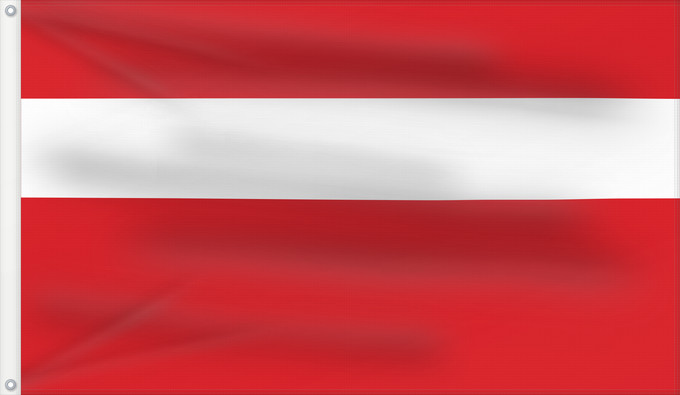 Drapeau, avec deux œillets métalliques et guindant renforcé : Vaduz Lying form of the flag of Balzers