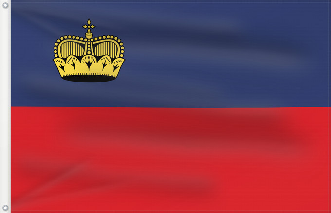 Drapeau, avec deux œillets métalliques et guindant renforcé : Liechtenstein	Сцяг Ліхтэнштэйна	Liĥtenŝtejno	Liechtensteingo bandera	Ala Liechtensteinê	Dal Liechtenstein	Флаг Лихтенштейна	Lihtenštajna	Прапор Ліхтенштейну