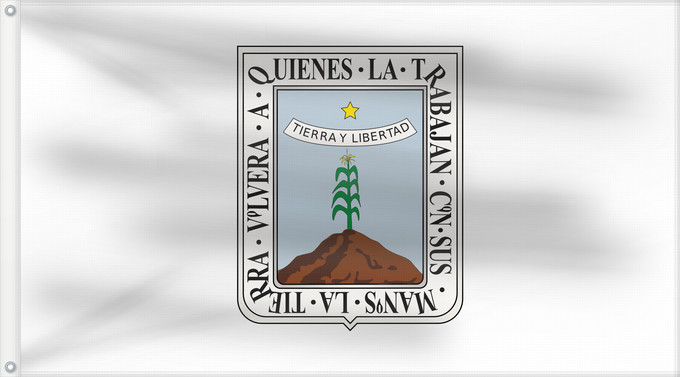 Drapeau, avec deux œillets métalliques et guindant renforcé : Morelos