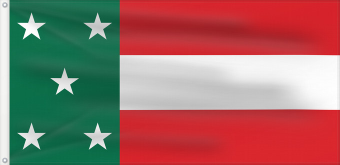 Flag, with two metal eyelets and reinforced hoist: Yucatan Republic of Yucatan Yucatán