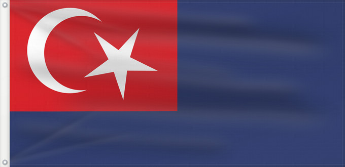 Flag, with two metal eyelets and reinforced hoist: Johor	Malaysian state Johor	Johor o Johore 