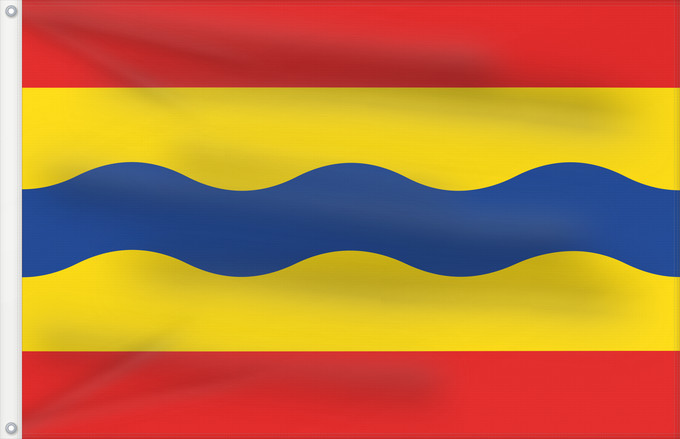 Bandera, con dos ojales metálicos y lado del asta reforzado: Overijssel Province Overijssel Overijsselse vlag