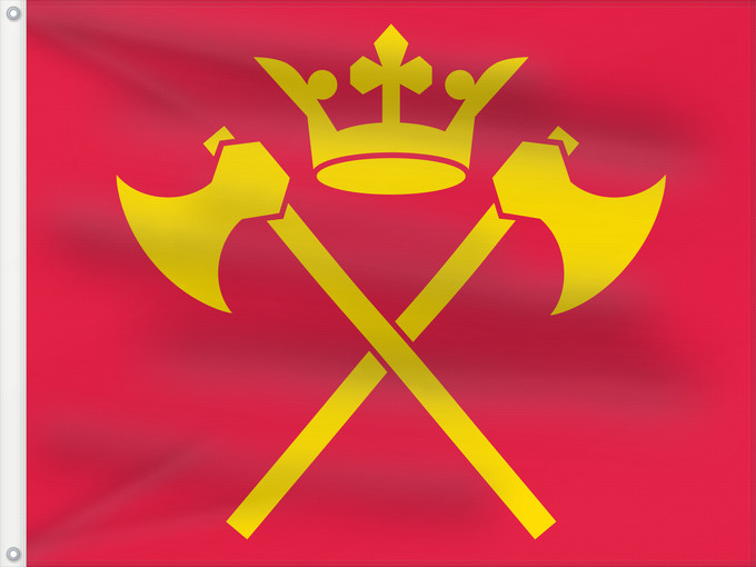Flag, with two metal eyelets and reinforced hoist: Hordaland Former county of Hordaland, Norway comté de Hordaland Hordalands flagg Hordalánda leavga