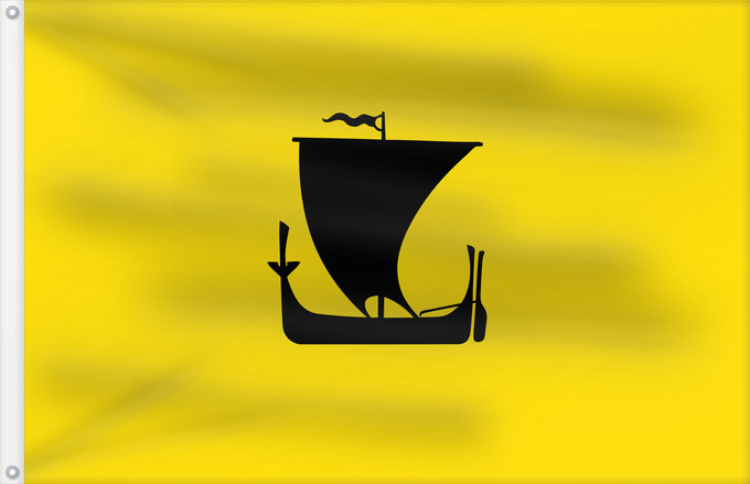 Bandera, con dos ojales metálicos y lado del asta reforzado: Nordland