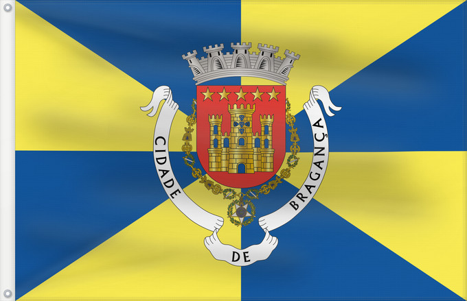 Flag, with two metal eyelets and reinforced hoist: Bragança