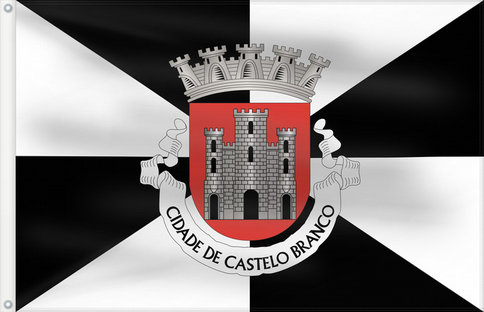 Flag, with two metal eyelets and reinforced hoist: Castelo Branco