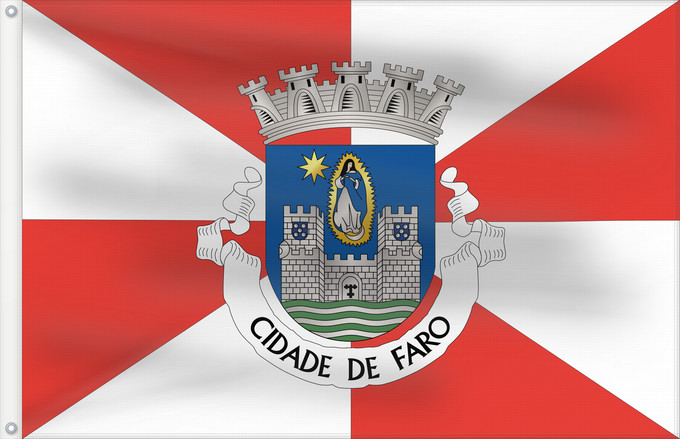 Flag, with two metal eyelets and reinforced hoist: Faro