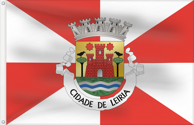 Flag, with two metal eyelets and reinforced hoist: Leiria