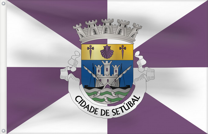 Drapeau, avec deux œillets métalliques et guindant renforcé : Setúbal