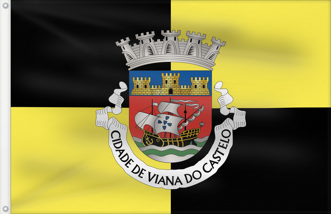 Drapeau, avec deux œillets métalliques et guindant renforcé : Viana do Castelo