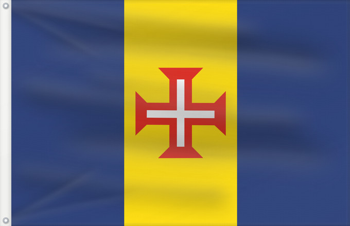 Flag, with two metal eyelets and reinforced hoist: Madeira Autonomous Region of Madeira, Portugal Madera Região Autónoma da Madeira