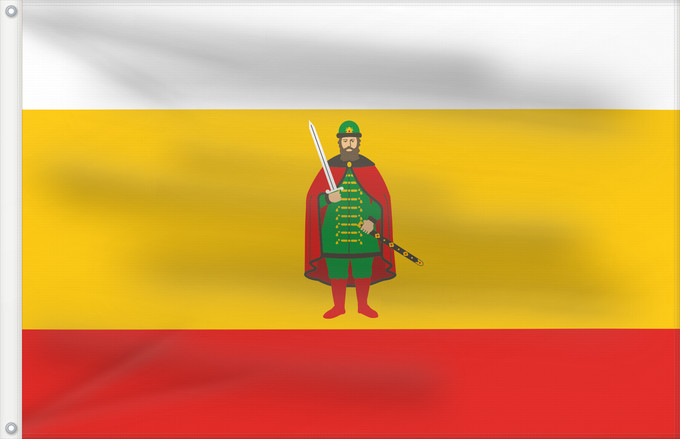 Drapeau, avec deux œillets métalliques et guindant renforcé : Ryazan Oblast	Ryazan Oblast 	Oblast de Riazan	Óblast de Riazán	Oblast Rjasan