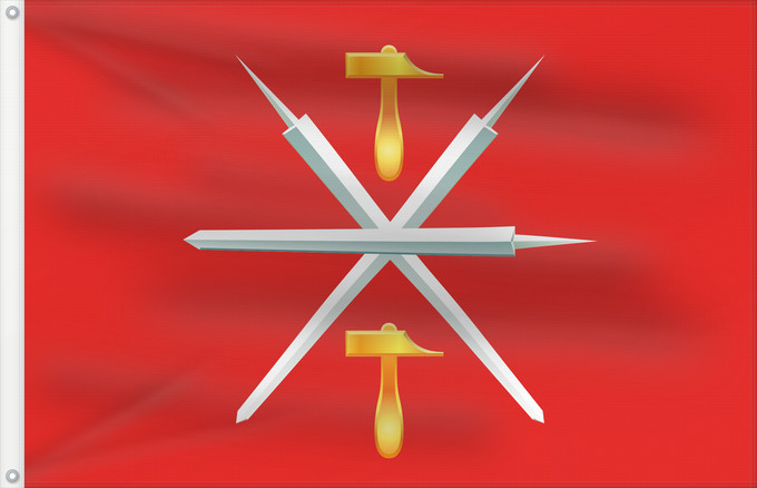 Drapeau, avec deux œillets métalliques et guindant renforcé : Tula Oblast	Oblast de Toula	Óblast de Tula	Oblast Tula