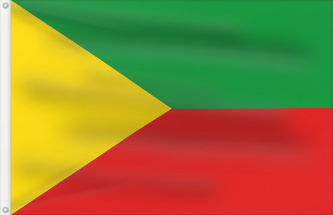 Drapeau, avec deux œillets métalliques et guindant renforcé : Zabaykalsky Krai	Zabaïkalski Krai	Zabaikalie	Sabaikalski Krai	Флаг Забайкальского края