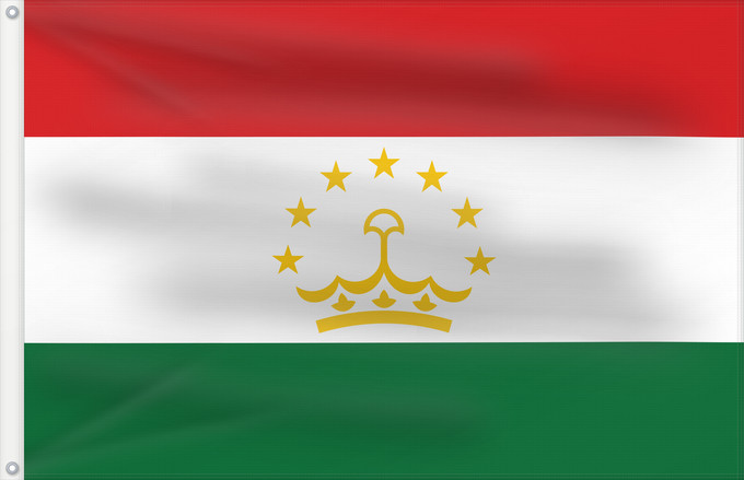 Flag, with two metal eyelets and reinforced hoist: Tajikistan	Tadjikistan	Tayikistán	Republik Tadschikistan	Tagikistan	Tadzjikistan	علم طاجيكستان	Tacikistan	Сцяг Таджыкістану	Сьцяг Таджыкістану	Tádžikistánu	Таджикистан ялавӗ	پرچم تاجیکستان	Տաջիկստան դրոշը	ტაჯიკეთის დროშა	Тәжікстан байрағы	Тажикстанын туус
