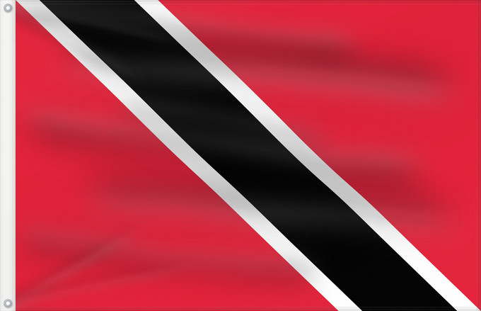 Bandera, con dos ojales metálicos y lado del asta reforzado: Trinidad and Tobago Trinité-et-Tobago Trinidad y Tobago Trinidad und Tobago Trinidad e Tobago Trinidad en Tobago Trindade e Tobago Trynidadu i Tobago Trinidad a Tobago Trinidad og Tobagos Trinidado kaj Tobago Trinidadi ja Tobago lipp Tríonóide agus Tobága