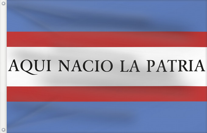 Drapeau, avec deux œillets métalliques et guindant renforcé : Soriano Department Soriano département de Soriano