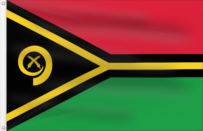 Flag, with two metal eyelets and reinforced hoist: Vanuatu