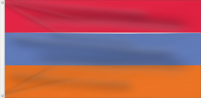Bandiera, con due occhielli metallici e lato dell'asta rinforzato: Armenia  variant	Less common variant of the flag of Armenia	Arménie (variante)	Armenia (variante)	Armenien (Variante)