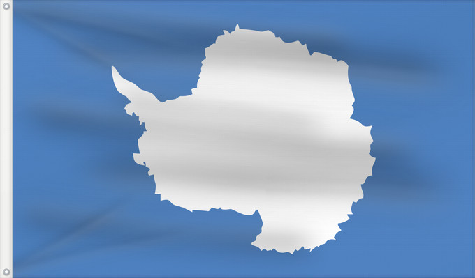 Bandera, con dos ojales metálicos y lado del asta reforzado: Proposed flag of Antarctica  Graham Bartram	One of several flag proposals for Antarctica	Antarctique	Un de varios banderas propuesta de Antártida	Flaggenvorschlag für die Antarktis	Una delle bandiere proposte per l Antartide	Vörslag för ene Flagg vun Anta