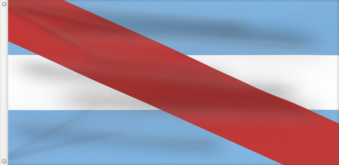 Drapeau, avec deux œillets métalliques et guindant renforcé : Provincia de Entre Ríos Entre Ríos Province, Argentina Province de Entre Ríos Entre Ríos (Provinz) Provincia di Entre Ríos