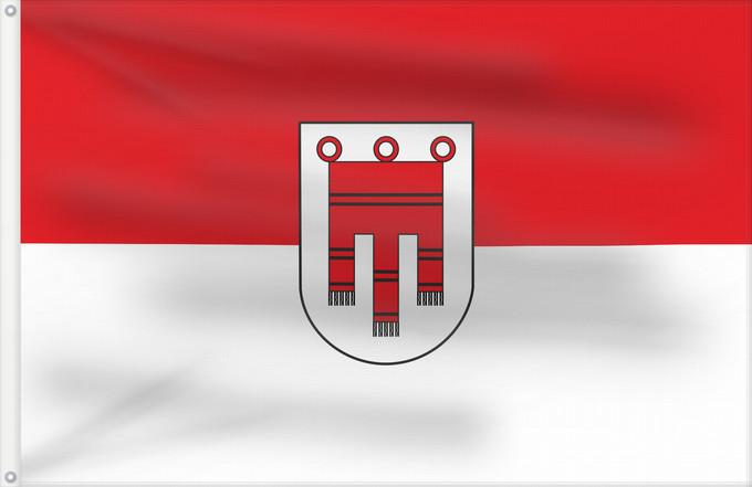 Bandera, con dos ojales metálicos y lado del asta reforzado: Vorarlberg