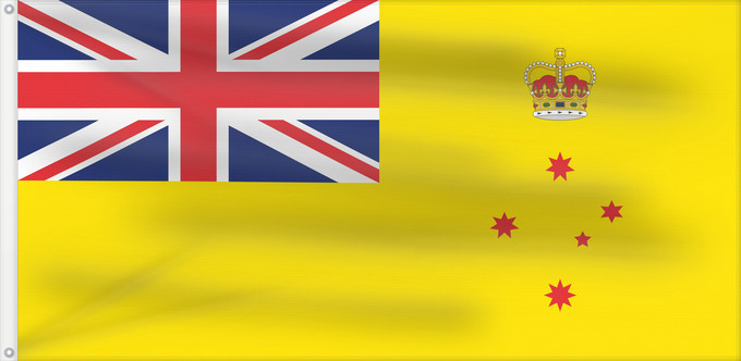 Bandera, con dos ojales metálicos y lado del asta reforzado: Governor of Victoria Gouverneur de Victoria Gobernador de Victoria Gouverneur von Victoria Governatore di Victoria