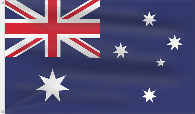 Flag, with two metal eyelets and reinforced hoist: Australia Australie Australien
