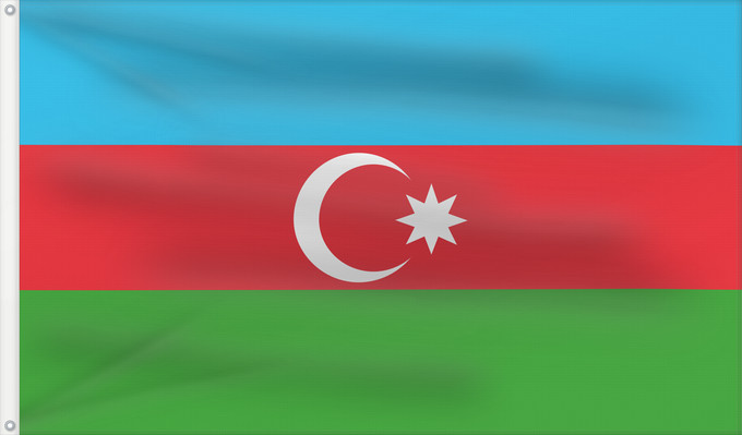 Drapeau, avec deux œillets métalliques et guindant renforcé : Azerbaijan L Azerbaïdjan Azerbaiyán Aserbaidschan Dell Azerbaigian Azerbeidzjan Azerbejdżanu Азербаиџьан абыраҟ علم أذربيجان Azərbaycan Сцяг Азербайджана Сьцяг Азэрбайджану Azerbajĝano Aserbaidžaani lipp Azerbaidžanin Azerbajdzsán Ադրբեջանի դրոշը აზერბაიჯ