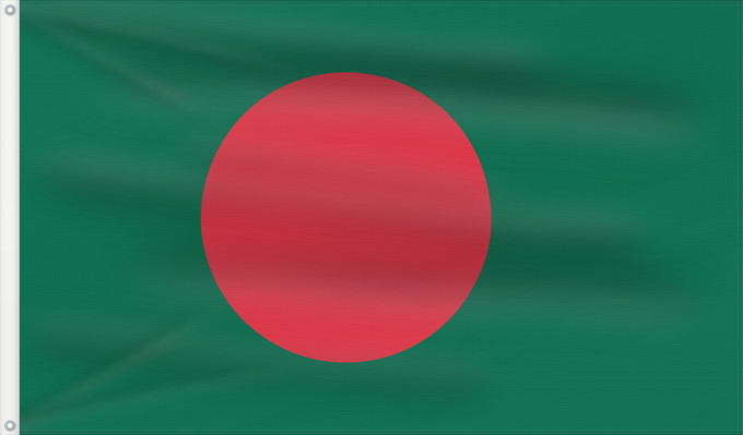 Flag, with two metal eyelets and reinforced hoist: Bangladesh Bangladesch علم بنغلاديش বাংলাদেশের জাতীয় পতাকা Bangladeshs Bangladeŝo Bangladeshin Le bengo lanci Флаг Бангладеш Bangladeša