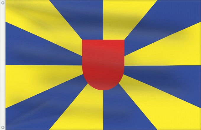 Bandera, con dos ojales metálicos y lado del asta reforzado: West Flanders	Flandre-Occidentale	 Flandes Occidental	Westflandern	Fiandre occidentali
