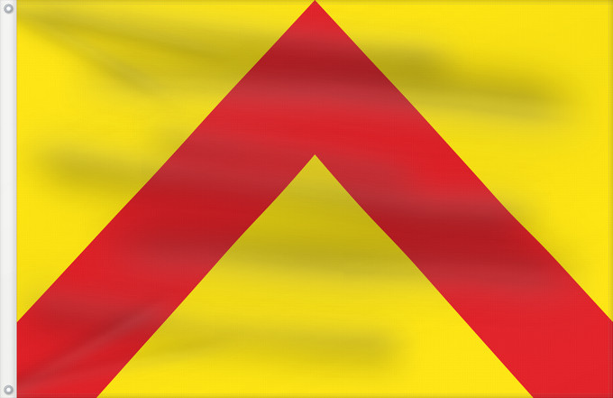 Bandera, con dos ojales metálicos y lado del asta reforzado: Anhée Belgium