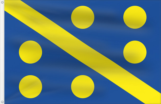 Bandera, con dos ojales metálicos y lado del asta reforzado: Assesse	Municipal flag of Assesse, Belgium