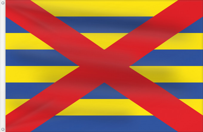 Flag, with two metal eyelets and reinforced hoist: Beveren Belgian municipality Beveren