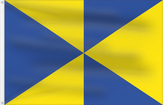 Bandera, con dos ojales metálicos y lado del asta reforzado: Celles-lez-Tournai	Belgian commune of Celles-lez-Tournai	Banniel Celles, Belgia