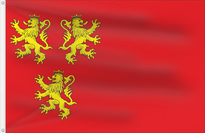 Flag, with two metal eyelets and reinforced hoist: Chièvres Municipal flag of Chièvres, Belgium