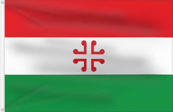 Bandera, con dos ojales metálicos y lado del asta reforzado: De Haan	Belgian municipality De Haan in West Flanders	Le Coq	Haan