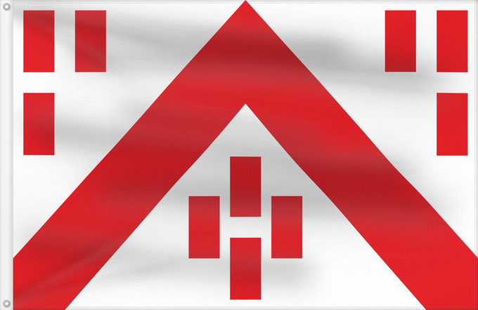 Flag, with two metal eyelets and reinforced hoist: Deerlijk	Belgian municipality Deerlijk