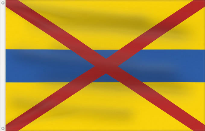 Bandera, con dos ojales metálicos y lado del asta reforzado: Grimbergen	Belgian municipality of Grimbergen	Commune belge de Grimbergen	Belgischen Gemeinde Grimbergen	Vlaams-Brabant gemeente Grimbergen