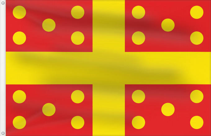 Flag, with two metal eyelets and reinforced hoist: Harelbeke Belgian municipality Harelbeke