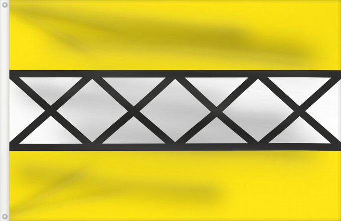 Bandera, con dos ojales metálicos y lado del asta reforzado: Hoeselt	Belgian municipality Hoeselt