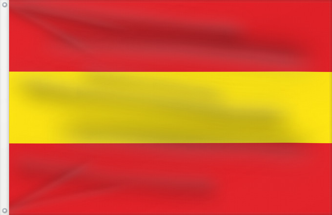 Drapeau, avec deux œillets métalliques et guindant renforcé : Kruishoutem Belgian commune of Kruishoutem