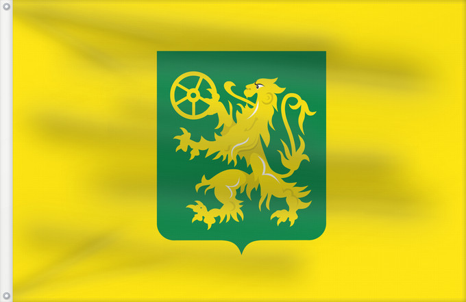 Bandera, con dos ojales metálicos y lado del asta reforzado: Le Roeulx Belgium