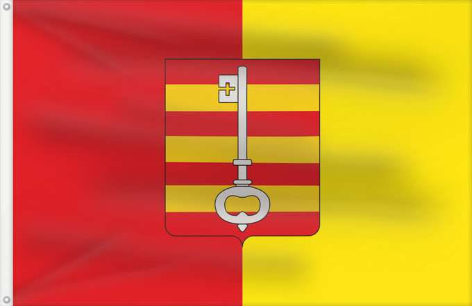 Bandera, con dos ojales metálicos y lado del asta reforzado: Lessines Belgium