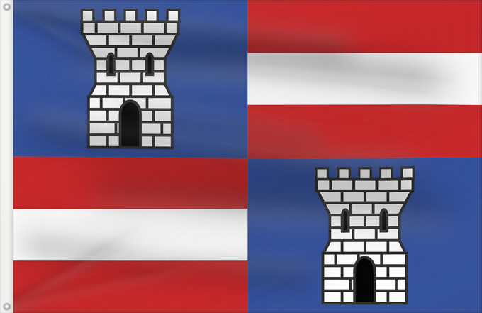 Bandera, con dos ojales metálicos y lado del asta reforzado: Paliseul Belgian municipality of Paliseul Commune belge de Paliseul Belgischen Gemeinde Paliseul Belgische gemeente Paliseul