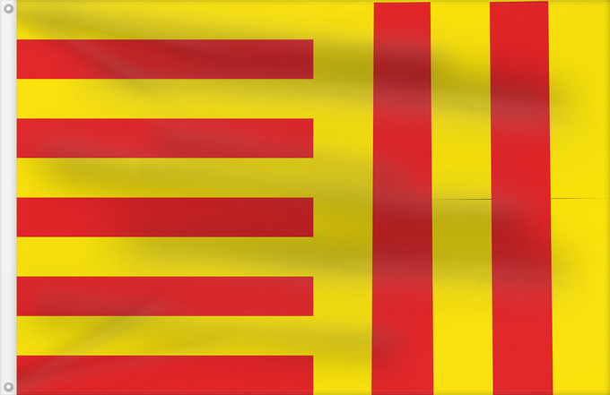 Bandera, con dos ojales metálicos y lado del asta reforzado: Peer	Belgian municipality Peer	Belgischen Gemeinde Peer